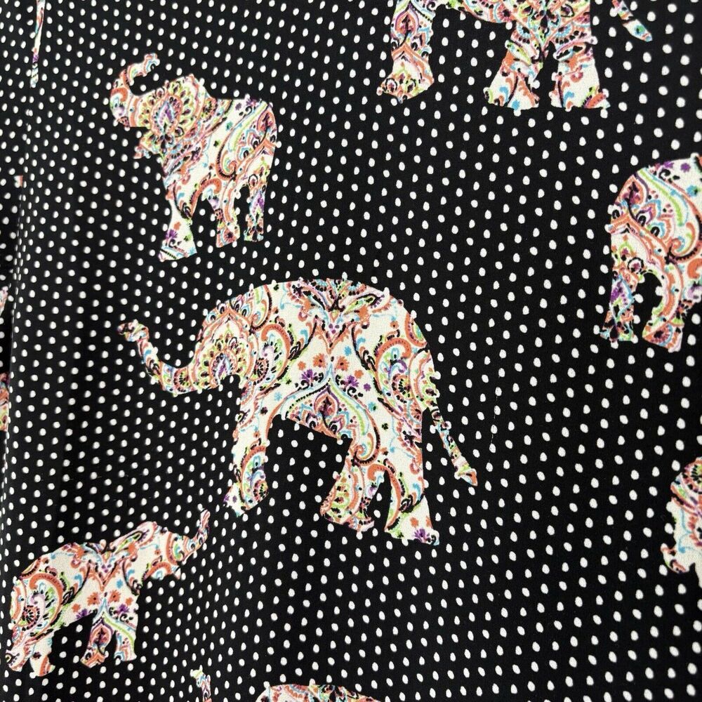 Chico's Reversible Top Solid Black Or Dot Elephan… - image 8